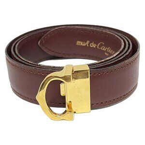 Cartier - Dark Brown Leather Belt